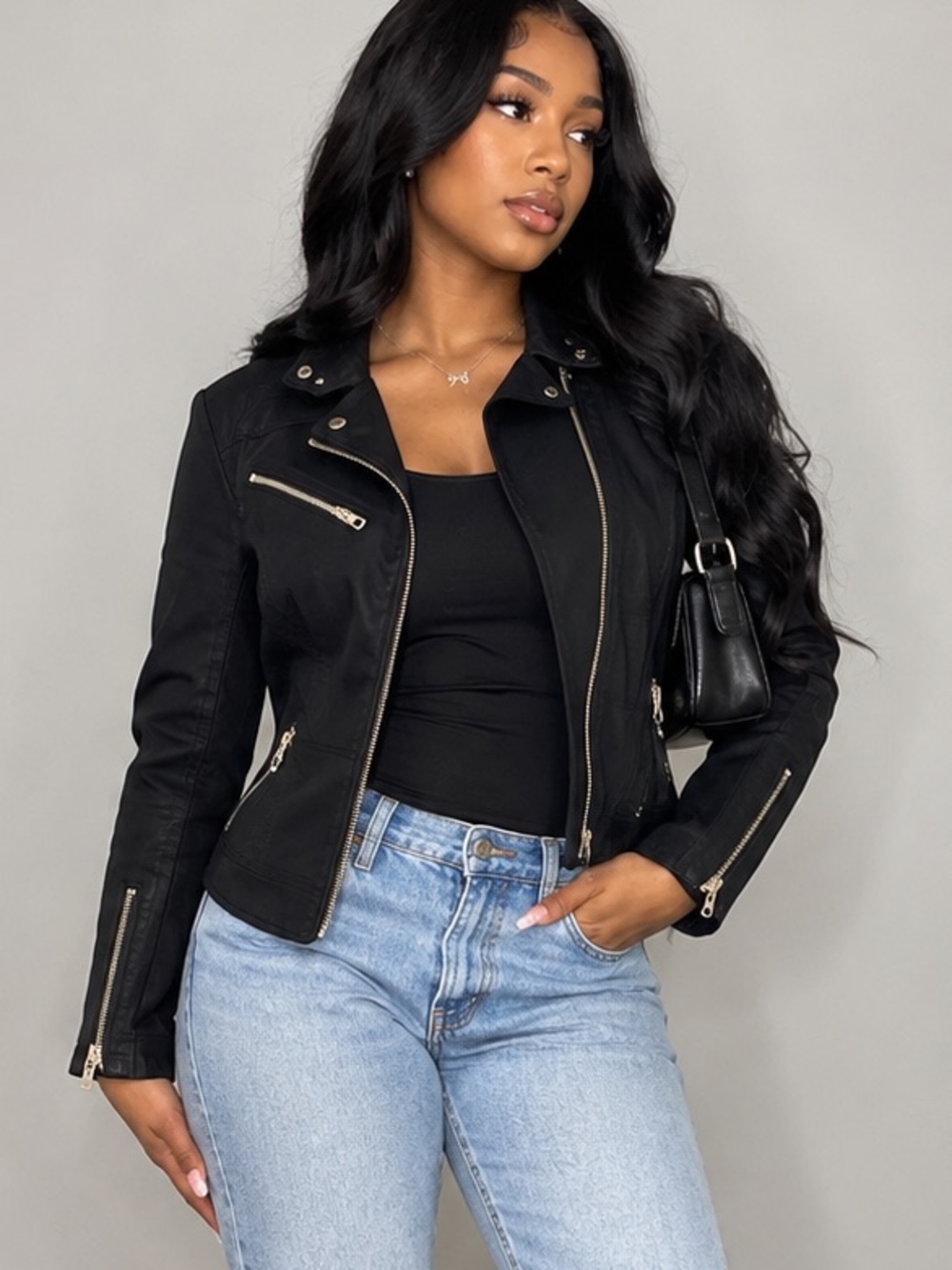 Black Moto Jacket